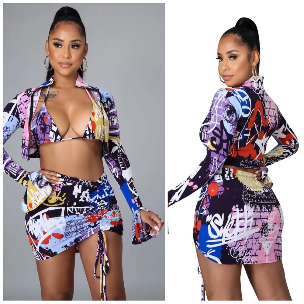 4 Piece Skirt Set